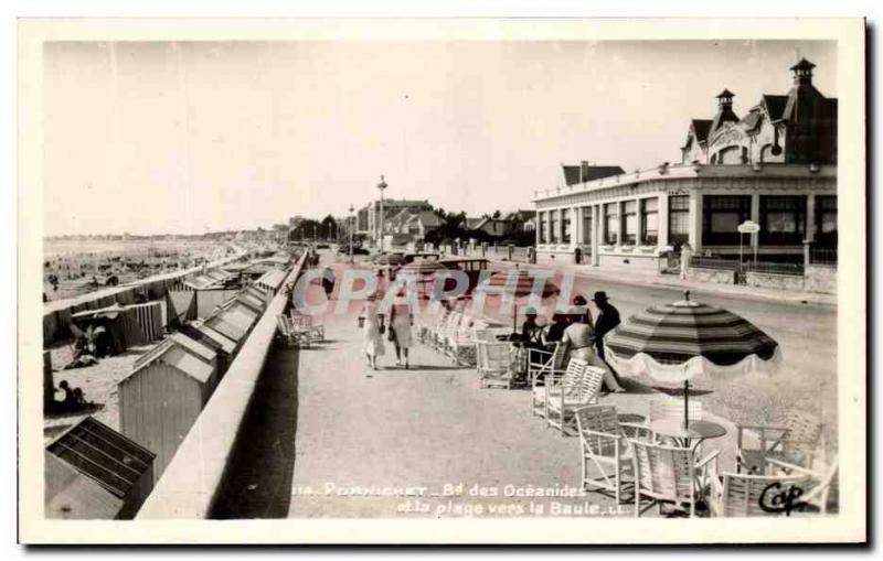 Old Postcard Pornichet Bd Des Oceanides and the Beach to La Baule