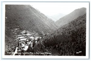 The Famous Sunshine Mine In The Coeur D'Alenes Idaho ID RPPC Photo Postcard