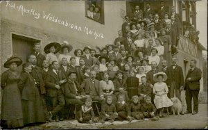 Lot346 früh ausflug waldbronn mai 1912  Karlsruhe germany real photo