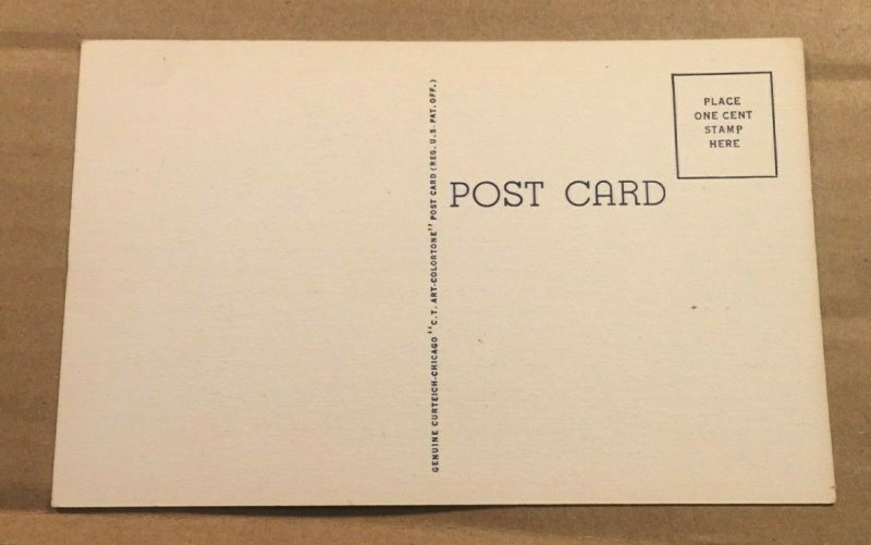 VINT. UNUSED .01 LINEN POSTCARD - PORT OF CORPUS CHRISTI, TEXAS