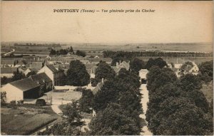 CPA PONTIGNY - Vue générale prise du clocher (147140)