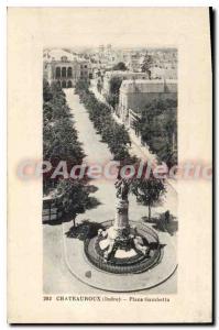 Postcard Old CHATEAUROUX Place Gambetta