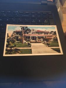 Vtg Postcard: A Beautiful Home In the Sunshine State, Florida