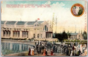 Manufacturers Building & Machinery Hall Alaska Yukon Pacific Exposition Postcard