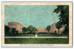 1942 Gulf Park College Building Long Beach Mississippi MS Vintage Postcard