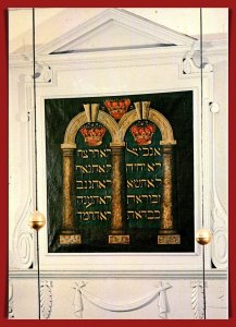 Rhode Island, Newport - Touro Synagogue - Ten Commandments  - [RI-186X]