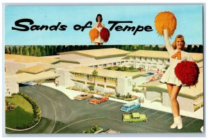 Tempe Arizona Postcard Sands Temple Motor Hotel Adjacent c1960 Vintage Antique