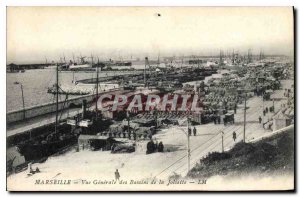 Old Postcard Marseille Vue Generale of the Joliette Basins