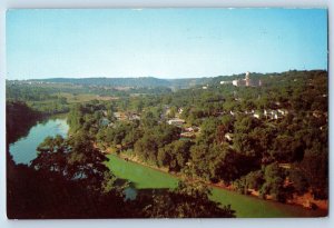 1960 Frankfort Kentucky Postcard View Capitol Valley Daniel Boone Monument