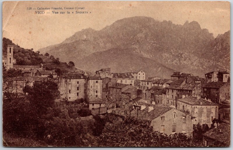 1906 Vico - Vue Sur La Sposata Collection Franchi Ucciani France Posted Postcard