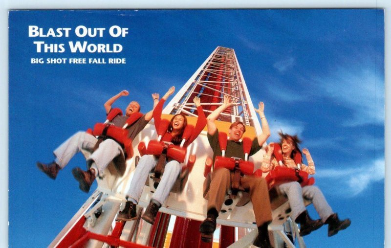 2 Postcards LAS VEGAS, NV~ High Roller Coaster STRATOSPHERE Big Shot 1997-  4x6