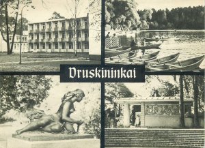 multi view Postcard Lithuania Druskininkai 