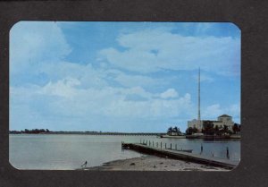 FL Municipal Pier Green Bridge Bradenton Florida Postcard