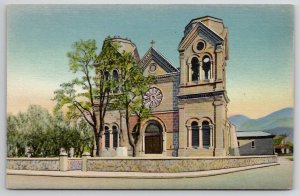 Santa Fe New Mexico The Cathedral Of St Francis Postcard M23