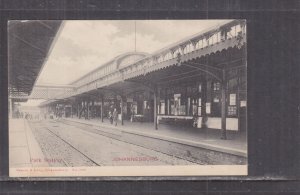 SOUTH AFRICA, JOHANNESBURG, PARK RAILWAY STATION, c1910 ppc., unused