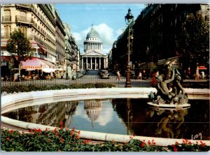 The Pantheon and rue Soufflot Paris France Postcard