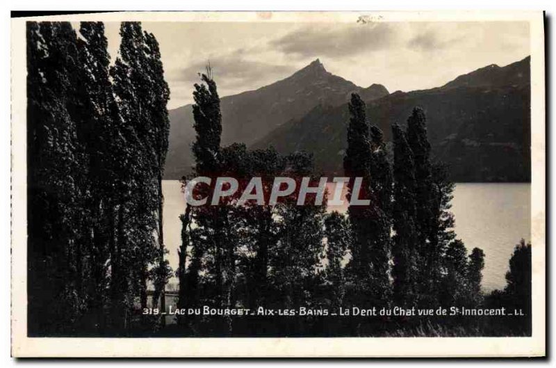 Old Postcard Lac Du Bourget Aix Les Bains Dent Du Chat View St Innocent