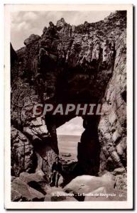 Old Postcard Quiberon Cave Kergroix