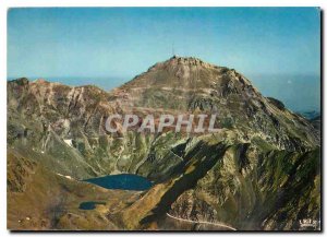 Modern Postcard The Lake Oncet and the road of Pic du Midi de Bigorre