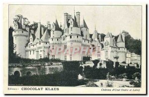 Old Postcard Chateau d'Usse Loire Valley