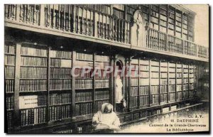 Postcard Old Library Dauphine Convent of the Grande Chartreuse