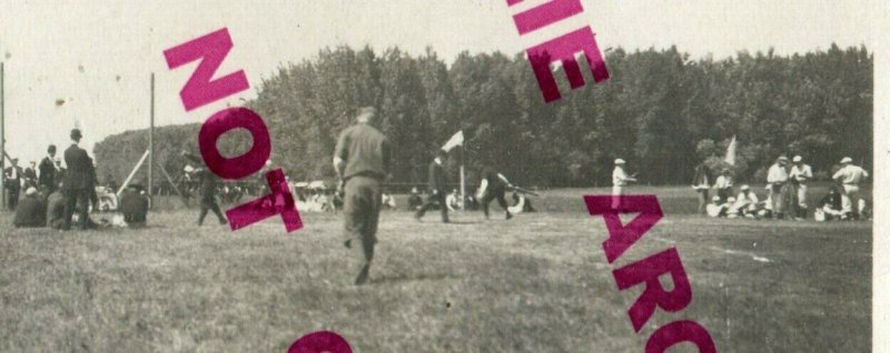 Sherburn MINNESOTA RPPC 1908 BASEBALL GAME UNDERWAY nr Fairmont Jackson Trimont