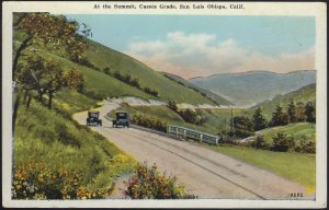 AT THE SUMMIT CUESTA GRADE SAN LUIS OBISPO MONTEREY COUNTY CALIFORNIA