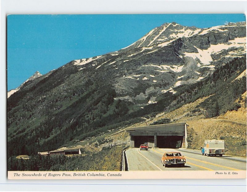 Postcard The Snowsheds of Rogers Pass, Canada