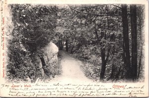 Canada Ottawa Lover's Walk Vintage Postcard 04.35