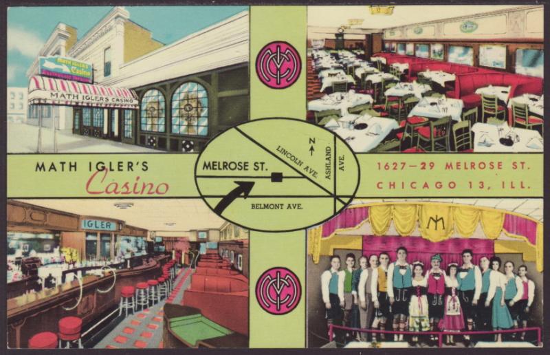 Math Igler's Casino,Chicago,IL Postcard