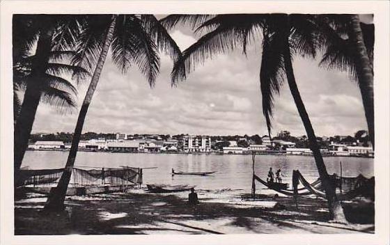 Cote D'Ivoire Ivory Coast Abidjan vu de Treicheville Real Photo