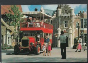 America Postcard - World Showcase Lagoon Buses, Epcot Centre, Disney RR5326