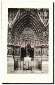 Rouen Old Postcard Statue of Jeanne d & # 39arc