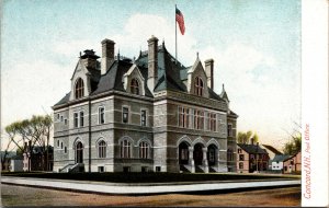 Vtg 1907 Post Office Concord New Hampshire NH Unused Edwardian Postcard