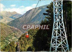 Modern Postcard from Andorra Encamp Valls Telecabina to Lake Engolasters