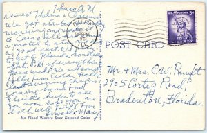 c1940s Cairo, IL Canadian Geese Horseshoe Lake PC Bird Migration - No Flood A330