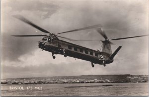 Bristol 173 MK3 Helicopter Vintage RPPC 09.56 