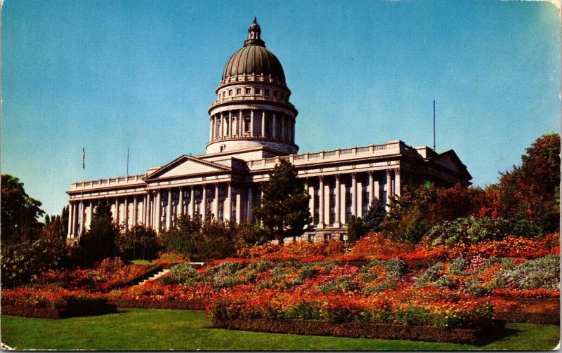 Utah State Capitol Salt Lake City Utah UT Postcard VTG UNP Mike Roberts Vintage  