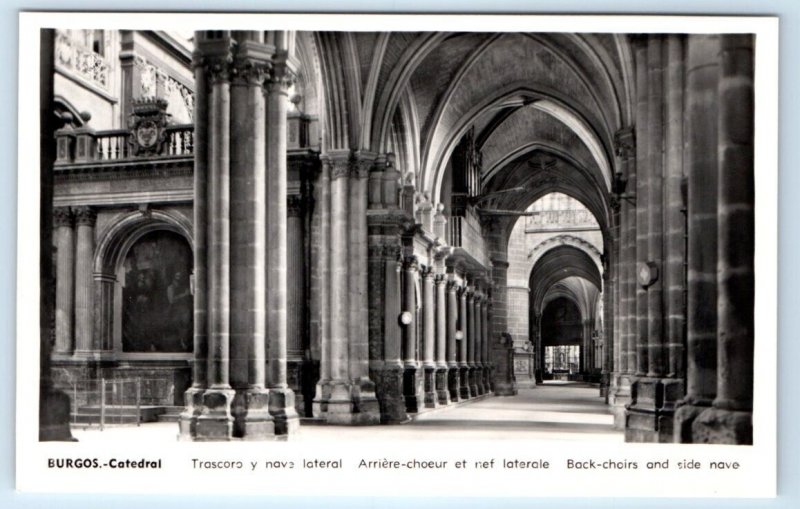 BURGOS Cathedral interior SPAIN Postcard