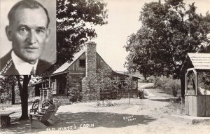 RPPC, Old Matt's Cabin,Blake Photo, Harold Bell Wright, Branson MO,Old Post Card