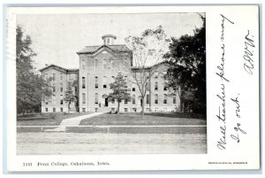 1906 Penn College Building Campus Oskaloosa Iowa IA Posted Antique Postcard