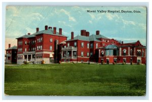 1913 Miami Valley Hospital, Dayton Ohio OH Posted Antique Postcard