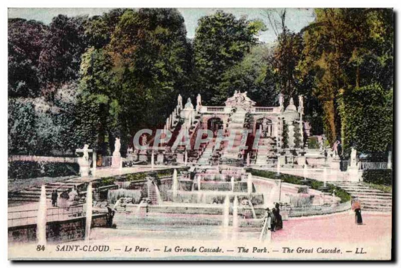 Postcard Old Saint Cloud Park The Grand Cascade
