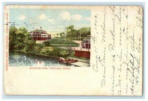 c1903 Riverton Park, Portland Maine ME Antique Posted Postcard