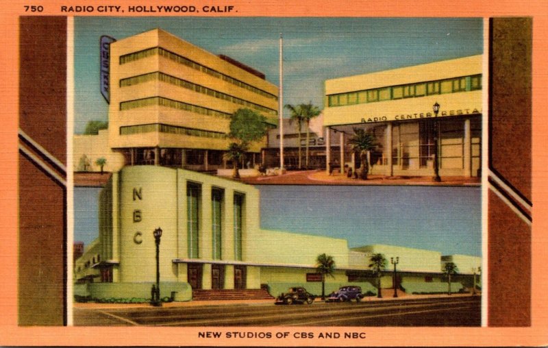 California Hollywood Radio City New Studios Of CBS and NBC