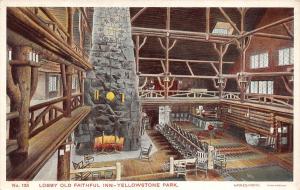 D66/ Yellowstone National Park Postcard c1910 Haynes 135 Old Faithful Lobby 
