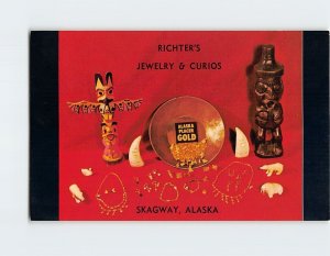 Postcard Richter's Jewelry & Curios, Skagway, Alaska