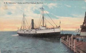 Florida Tampa S S Olivette Cuba and Port Tampa Service 1913