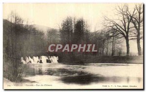 Old Postcard Vizille Cascade Parc du Chateau