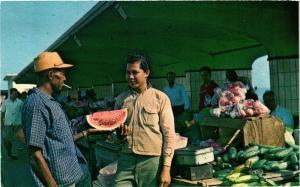 CPM AK Oranjestad. Fruitmerchants on the market. ARUBA (660451)